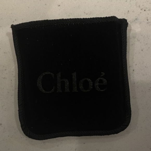 NEW CHLOE Beige & Black Double Mirror With Velvet Cover - Picture 3 of 4